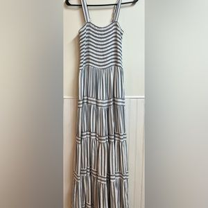 Petal & pup blue striped dress